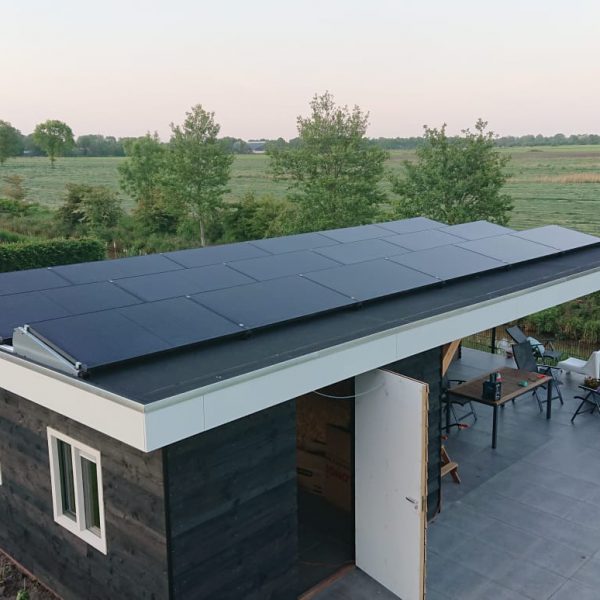 Full black platdak opstelling half cells Hurdegaryp Martin Halma Gytsjerk 0622231159